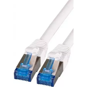 IT-BUDGET Full Copper Premium Patch Cable - Super Flex TPE - Cat.6A - 500MHz - LSZH - PoE+ - AWG 27 - White - 0,15 m