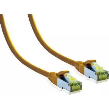 IT-BUDGET Premium Patch Cable Cat.6A ar Cat.7 izejvadu - 600 MHz - LSZH - PoE+ - 10GBit - Dzeltens - 3 m