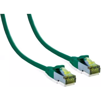 IT-BUDGET Premium Patch Cable Cat.6A ar Cat.7 jēlkabeli - 600 MHz - LSZH - PoE+ - 10 Gigabit - Zaļš - 2 m