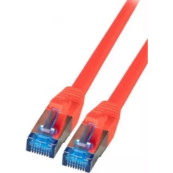IT-BUDGET Full Copper Premium Patch Cable - Super Flex TPE - Cat.6A - 500MHz - LSZH - PoE+ - AWG 27 - Red - 1 m