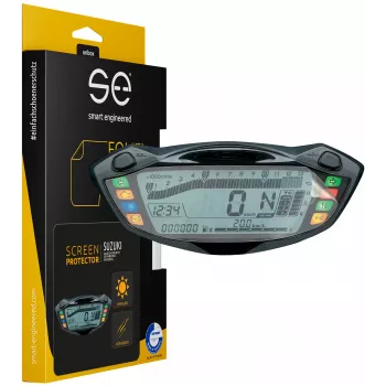 smart.engineered SE-DCP-2-0102-0091-1-M Aizsargplēve motocikla displejam Suzuki GSX-S750 (2017+), GSX-S1000 (2016+), SV650 (2016+) - Caurspīdīga