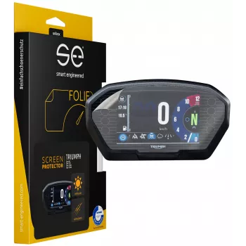 smart.engineered SE-DCP-2-0102-0112-1-M Aizsargplēve TRIUMPH Tiger 800 / Tiger 1200 / Tiger 1200XC / Tiger 1200CR displejam - Caurspīdīga - Monohromatiska