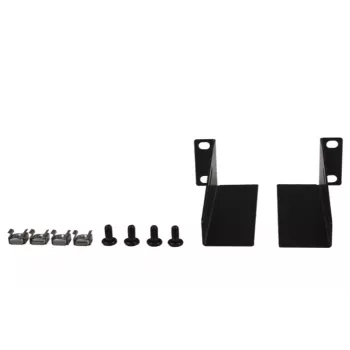 Rockstable 10 L-Mounting Rails - Rack Shelf Set - Black - SPCC Steel - 1U - Oval - 25,4 cm (10 inch) (RS10-33L)