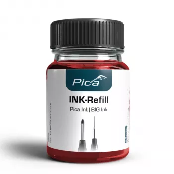 Pica INK/BIG INK uzpildes komplekts sarkans - 3 x 25 ml spirta bāzes pastāvīgā tinte