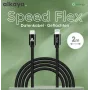 ALKAYA Speed Flex USB-C to Lightning kabelis 2 m Balts (CL-60033)