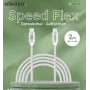 ALKAYA Speed Flex USB-C to USB-C kabelis 2 m Balts (CL-60031)