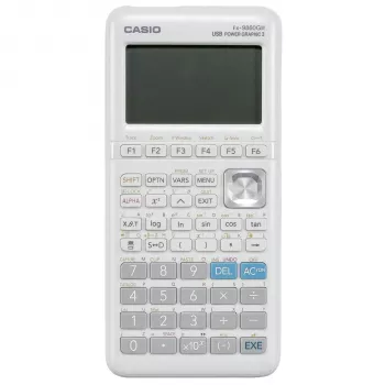 Casio FX-9860GIII-W-ET grafiskais kalkulators, Natural V.P.A.M., 552 funkcijas, saules un bateriju, melns
