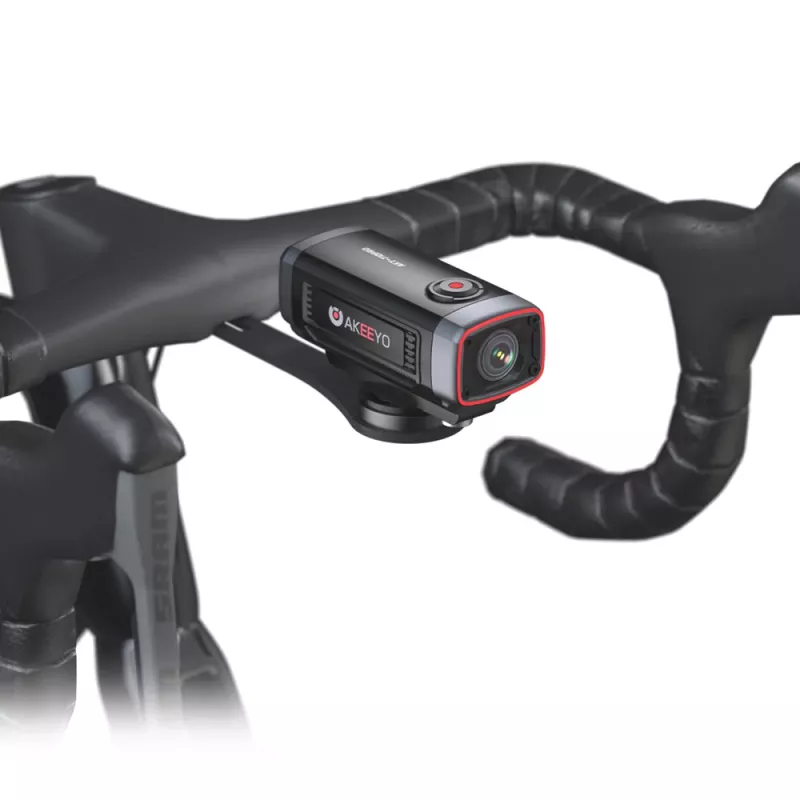 AKEEYO Garmin integrētais velosipēda stūres turētājs kamerai - melns