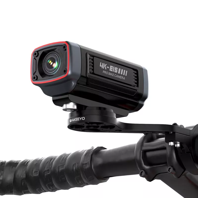 AKEEYO Garmin integrētais velosipēda stūres turētājs kamerai - melns