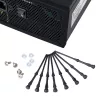 Akasa AK-MX002 pretvibrācijas ventilatora stiprinājumi - melni - gumija - silikons - 4 gab.