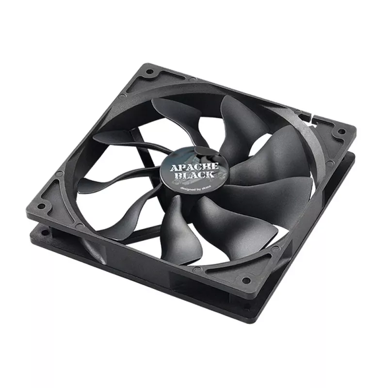 Akasa Apache AK-FN058 120mm PWM korpusa ventilators, melns