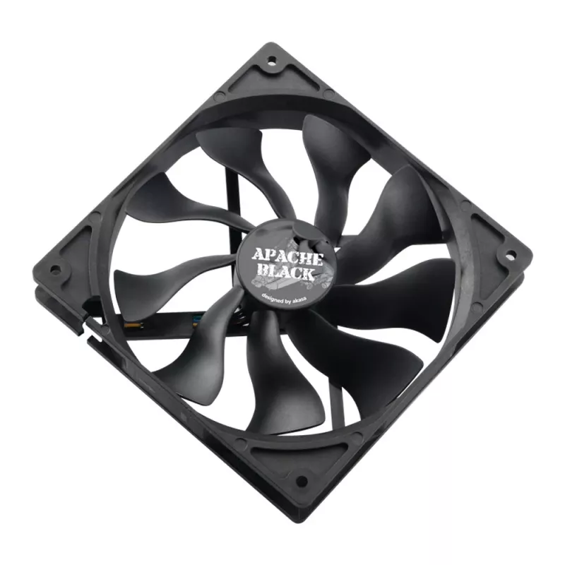 Akasa Apache AK-FN058 120mm PWM korpusa ventilators, melns