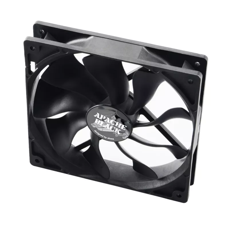 Akasa Apache AK-FN058 120mm PWM korpusa ventilators, melns