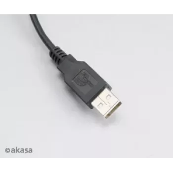 Akasa AK-CBUB05-10BK USB 2.0 kabelis - USB-A uz Micro-USB-B - 1m - Melns