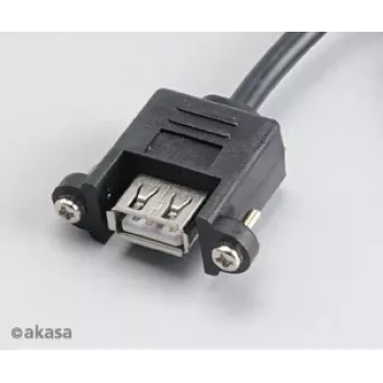 Akasa AK-CBUB06-60BK iekšējais-ārējais USB 2.0 kabelis, 60 cm, melns