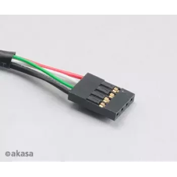 Akasa AK-CBUB06-60BK iekšējais-ārējais USB 2.0 kabelis, 60 cm, melns