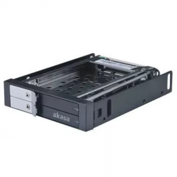 Akasa Lokstor M21 M.2 NVMe SSD ārējais korpuss USB 3.2 Gen 2 Type-C 10Gbps alumīnijs melns