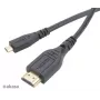 Akasa 1,5m High Speed HDMI with Ethernet Cable - HDMI Type A to Micro HDMI - 4K - Black