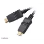 Akasa HDMI 2m kabelis - High Speed with Ethernet, 4K @ 30Hz, zeltīts, melns