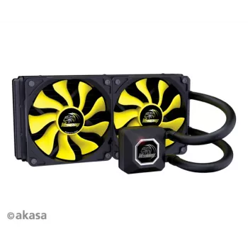 Akasa Venom A20 All-in-One Liquid Cooler 240mm 2x120mm Fans White LED