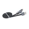 Akasa AK-CBUB35-10BK USB 2.0 kabelis - USB A uz Micro-USB B ar USB-C adapteri - 1 m - Melns