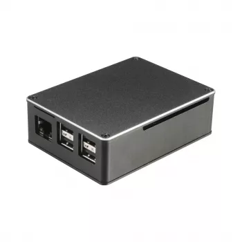 Akasa A-RA02-M1B Raspberry Pi korpuss - alumīnija - beztroksnīšu pasīvā dzesēšana - melns