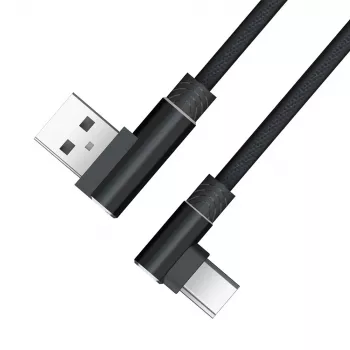 Akasa AK-CBUB39-10BK USB 2.0 kabelis - USB-A uz USB-C - 1 m - Melns