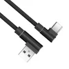 Akasa AK-CBUB39-10BK USB 2.0 kabelis - USB-A uz USB-C - 1 m - Melns