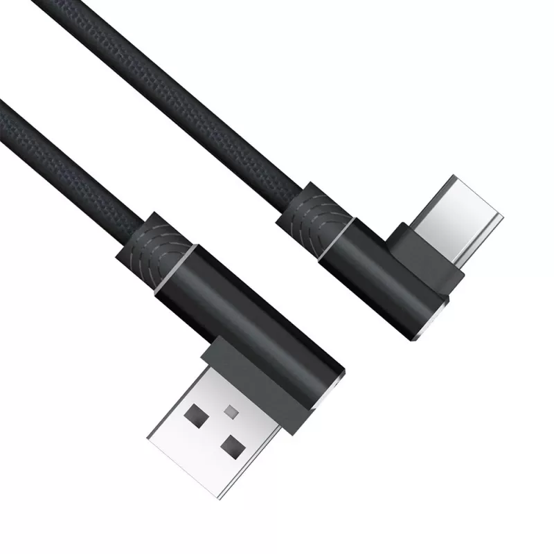 Akasa AK-CBUB39-10BK USB 2.0 kabelis - USB-A uz USB-C - 1 m - Melns