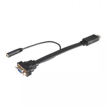 Akasa AK-CBHD18-20BK HDMI to VGA Adapter Cable 0,2 m Black