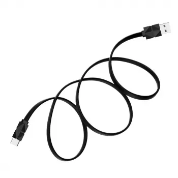Akasa AK-CBUB43-10BK USB 2.0 kabelis - USB-C uz USB-A - 1 m - Melns