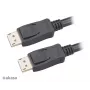 Akasa AK-CBDP23-50BK DisplayPort 1.4 kabelis 5 m Melns