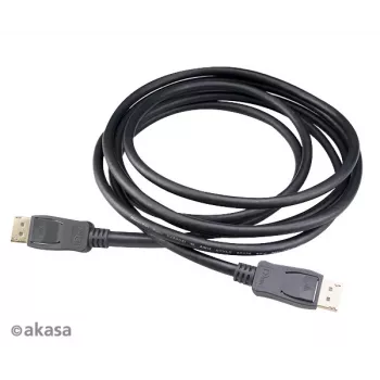 Akasa AK-CBDP23-50BK DisplayPort 1.4 kabelis 5 m Melns