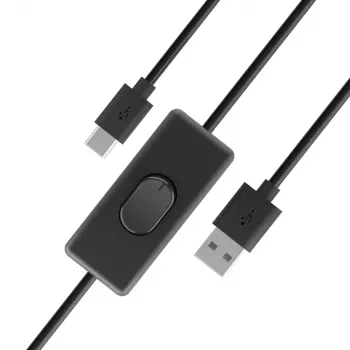 Akasa AK-CBUB57-15BK USB 2.0 kabelis - USB-A uz USB-C - 1,5 m - Melns