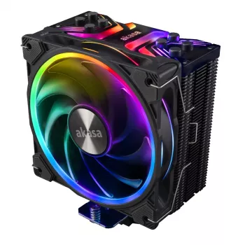 Akasa Soho H4 CPU Air Cooler - 120 mm - 500-2000 RPM - 31,8 dB - 52.91 CFM - ARGB