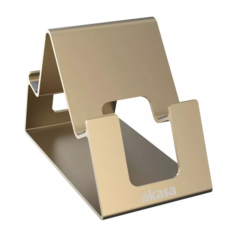 Akasa Aries Pico Aluminium Stand for Phone and Tablet Gold
