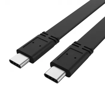 Akasa AK-CBUB60-10BK USB-C to USB-C kabelis 1m USB 3.2 Gen 2x2 20Gbps Melns