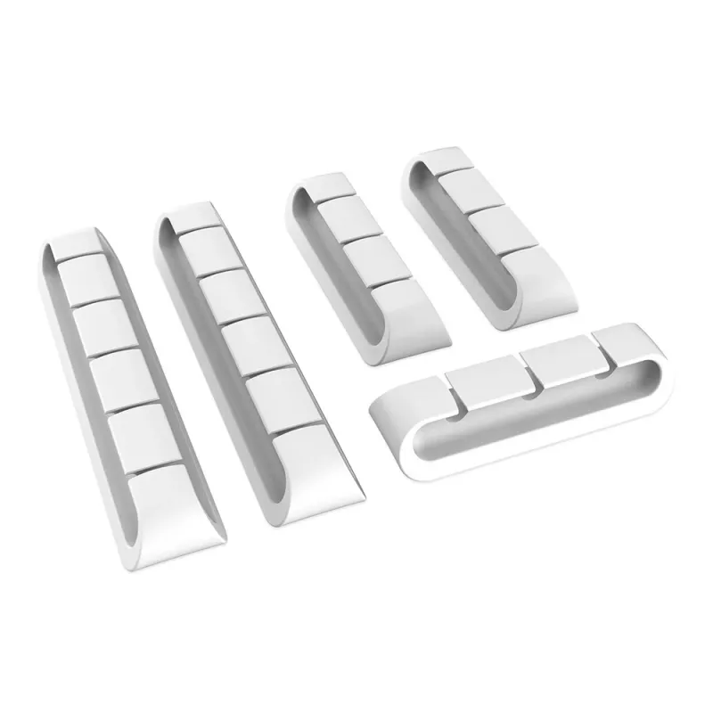 Akasa Cable Cord Holder 3x3-port + 2x5-port White