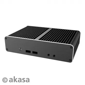Akasa Newton CAC Fanless Case Intel NUC 11th Gen Atlas Canyon (Melns)