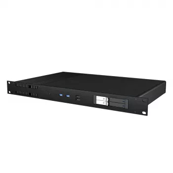 Akasa Galileo TU1 Plus Intel LGA1700 1U Fanless Thin Mini-ITX Case - Black
