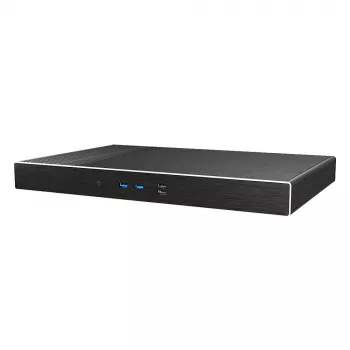 Akasa Galileo TU2 Plus Intel LGA1700 1U Fanless Thin Mini-ITX Case - Black
