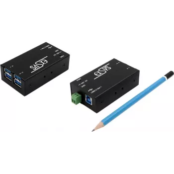 EXSYS EX-1181HMS 4-Port USB 3.2 Gen 1 Hub with 15kV ESD Surge Protection, DIN Rail / Wall Mount