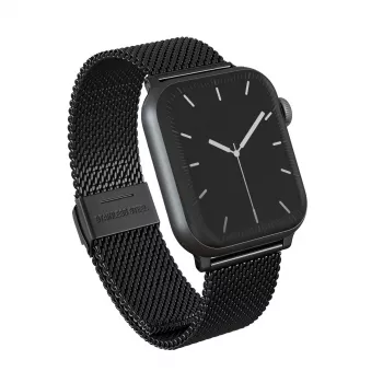 BURGA Metal Mesh Elegance Watch Strap for Apple Watch 42/44 mm (Black)