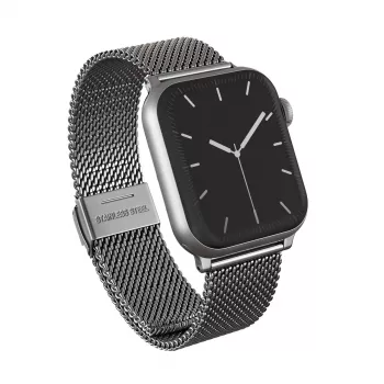 BURGA Metal Mesh Elegance Apple Watch 42/44 mm (sudraba) siksniņa