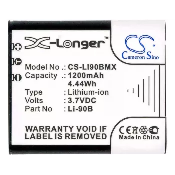 CAMERON SINO Li-90B / Li-92B nomaināmais akumulators Olympus kamerām (1270mAh, 3,7V, Li-ion)