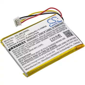 Cameron Sino nomaiņas akumulators JBL Clip 3, Clip 3AN, Clip 3SAND (L0721-LF / CS-JMC300SL) - 1000mAh 3,7V Li-Po