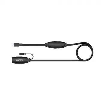 UNITEK USB 3.1 Active Extension Cable 15m, Signal Amplifier, Black