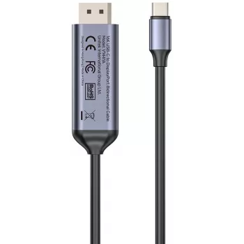 UNITEK Bidirectional USB-C to DisplayPort Cable 16K 80Gbps HDR 1,8m