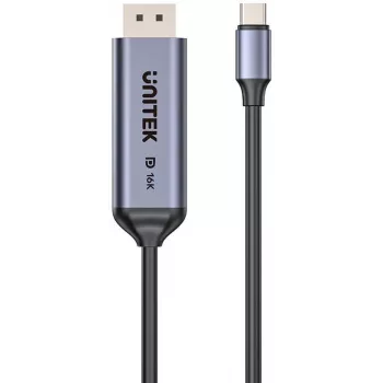UNITEK Bidirectional USB-C to DisplayPort Cable 16K 80Gbps HDR 1,8m