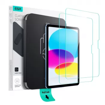 ESR UltraFit Rūdīta Stikla Ekrāna Aizsargs 2-Pack iPad 10,9 inch (10. paaudze, 2022) / iPad Air 4/5 / iPad Pro 11 inch (2018-2022) Caurspīdīgs